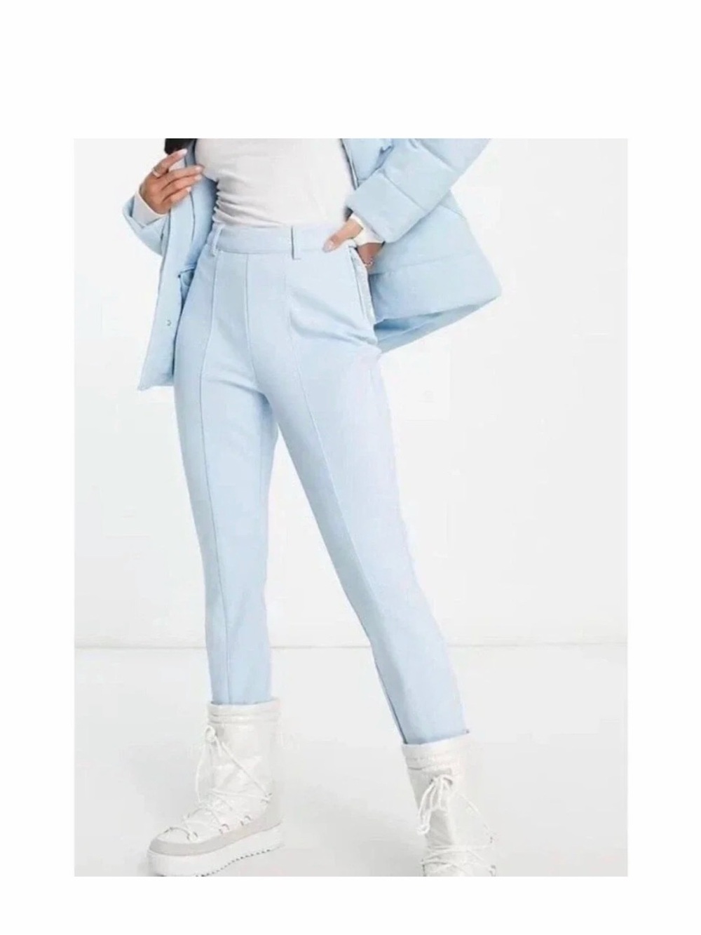 ASOS 4505 Baby Blue Stirrup Ski Pants NWT size 2